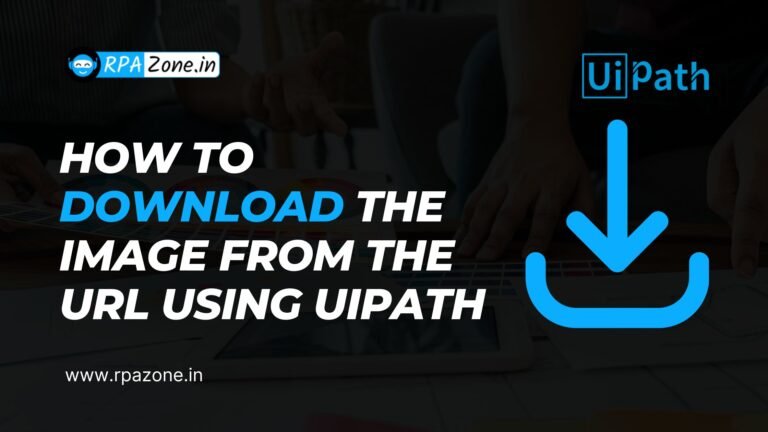 How To Download The Image From The URL Using Uipath