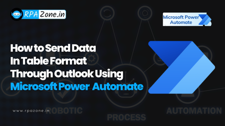 how to send data in Table format Through Mail Using Microsoft Power Automate