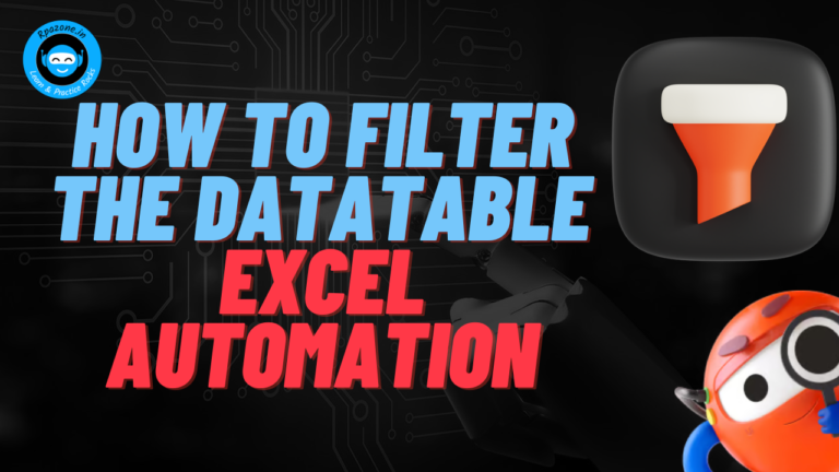 How to Filter the datatable in excel using uipath