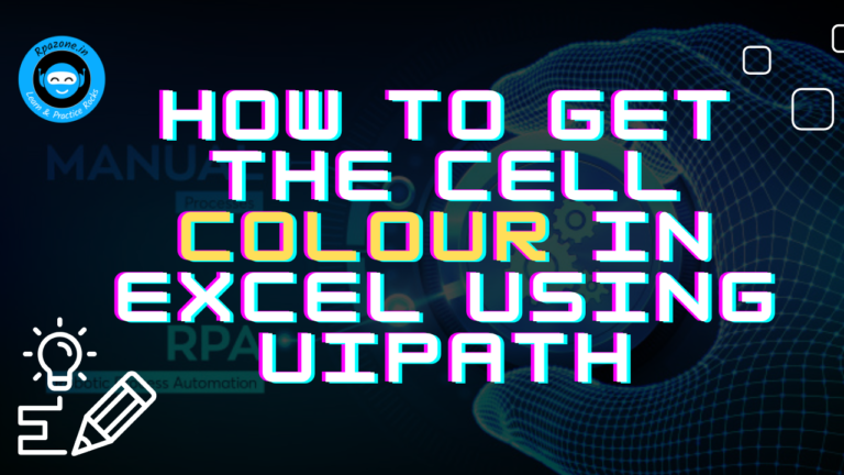 how to get the cell color in Excel using uipath