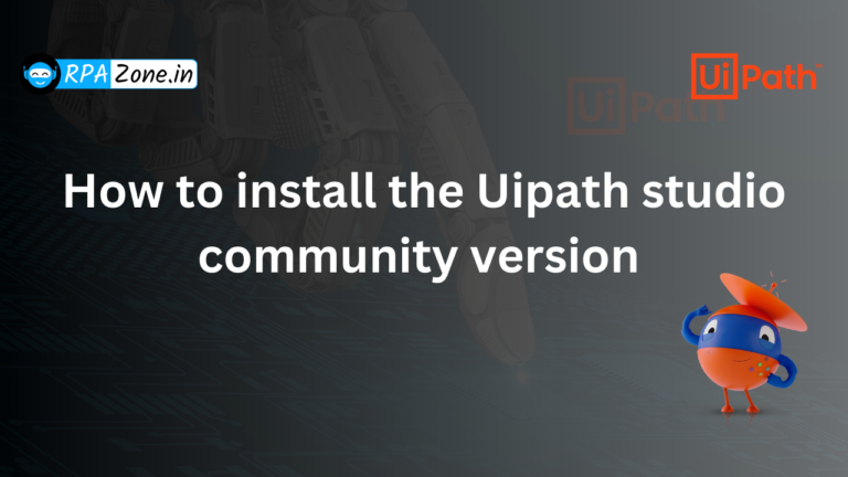 how to install the  uipath studio community version
