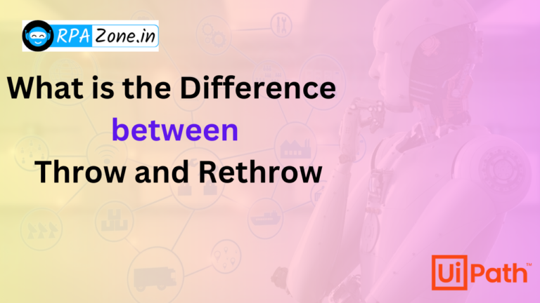 What Is The Difference Between Throw And Rethrow
