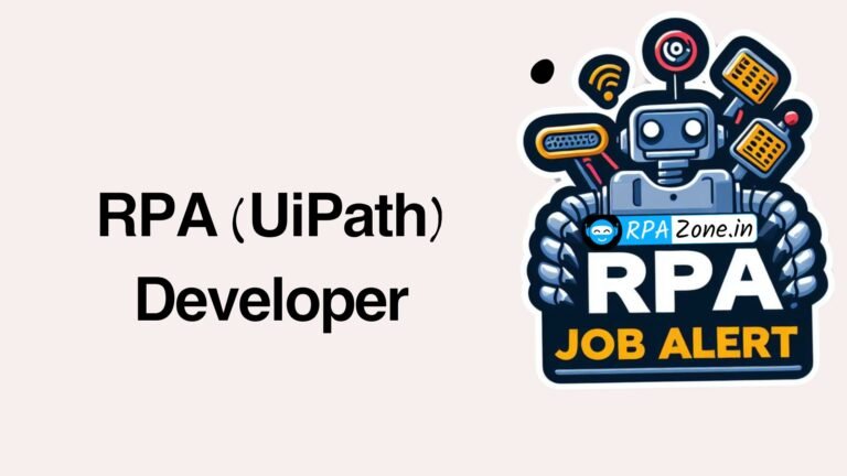 RPA (UiPath) Developer