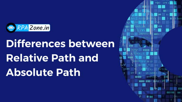 Differences Between Relative Path and Absolute Path