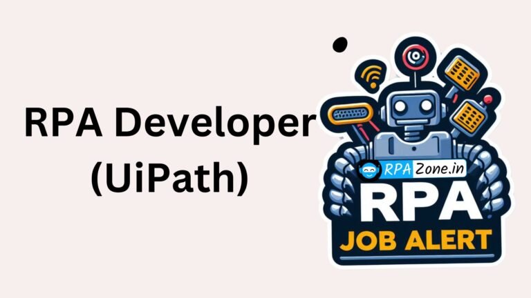 RPA Developer (UiPath)