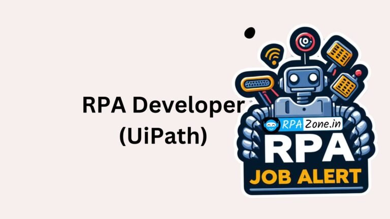 RPA Developer (UiPath) Jobs in Mazenet