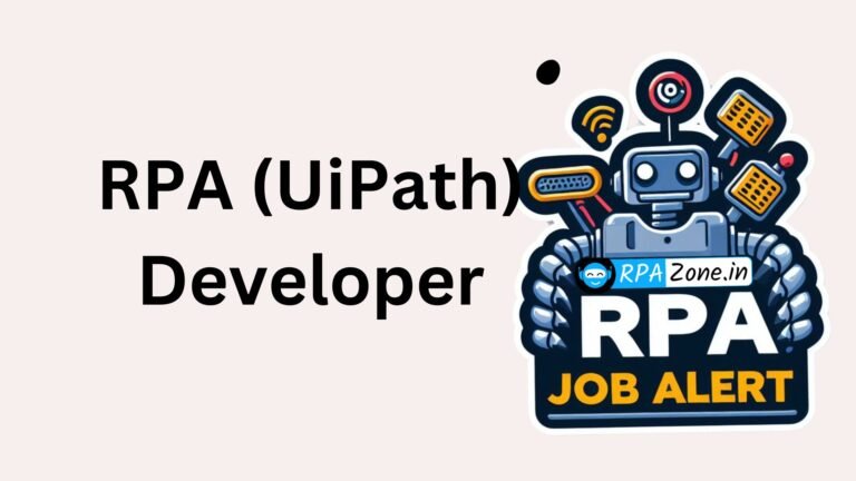 RPA (UiPath) Developer