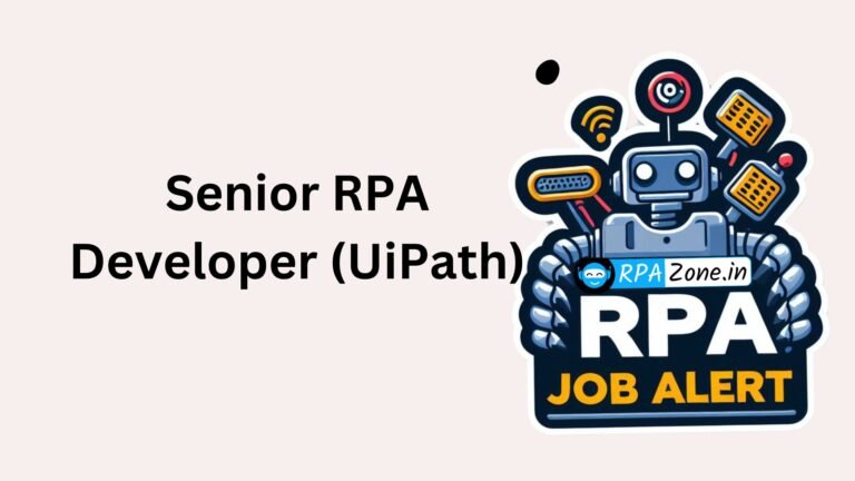 Senior RPA Developer (UiPath) Jobs in Tietoevry