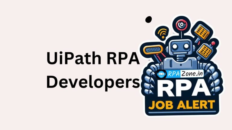 UiPath RPA Developers Jobs in Medical Industry