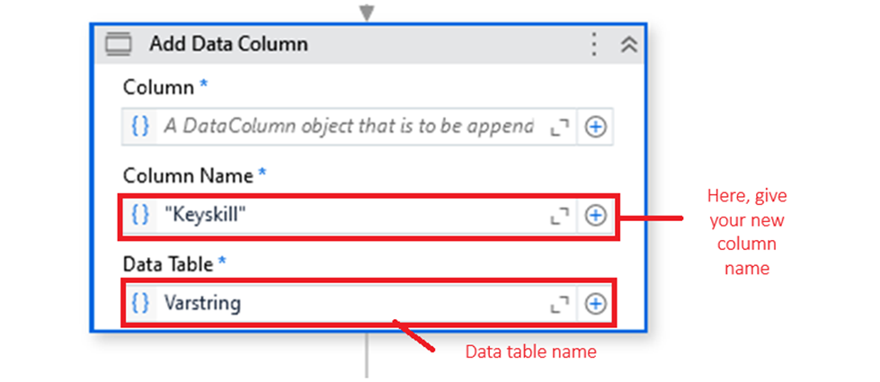 How to Add Data Column Activity in UiPath